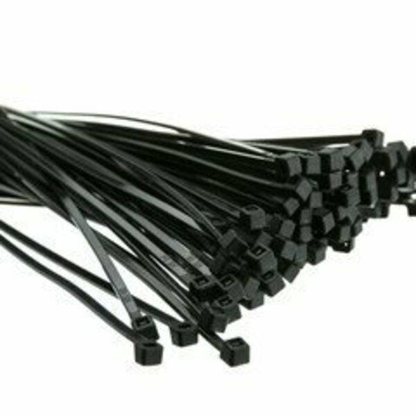 Swe-Tech 3C Nylon Cable Tie, Black, 18-pound weight limit, 8 inch, 100PK FWT30CV-00190BK